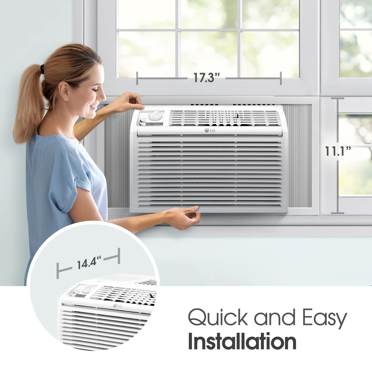5000 BTU White Window Air Conditioner L2525