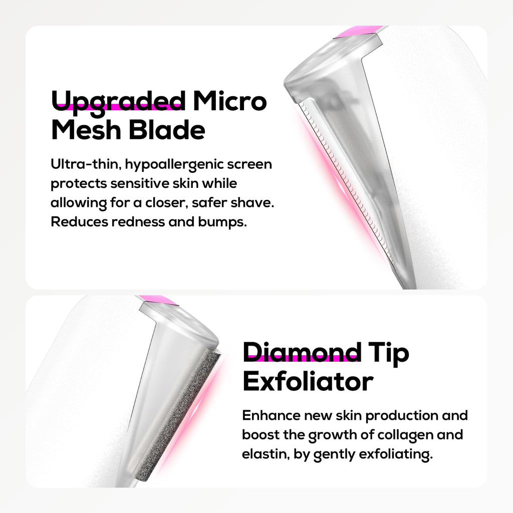 3 Speed Mini Electric Dermaplane Razor with LED Light D83382