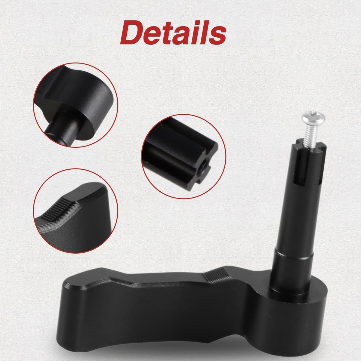 Black Aluminum Thumb Throttle Control Lever O76587