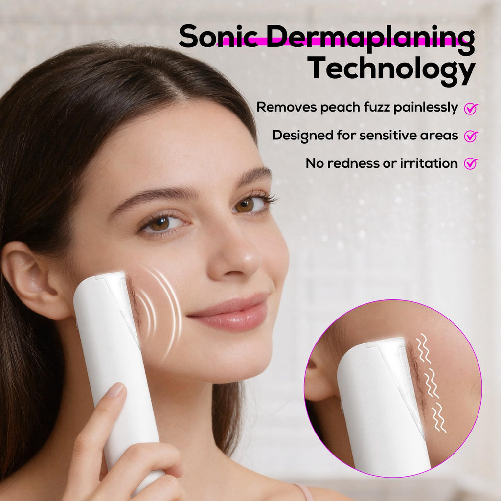3 Speed Mini Electric Dermaplane Razor with LED Light D83382