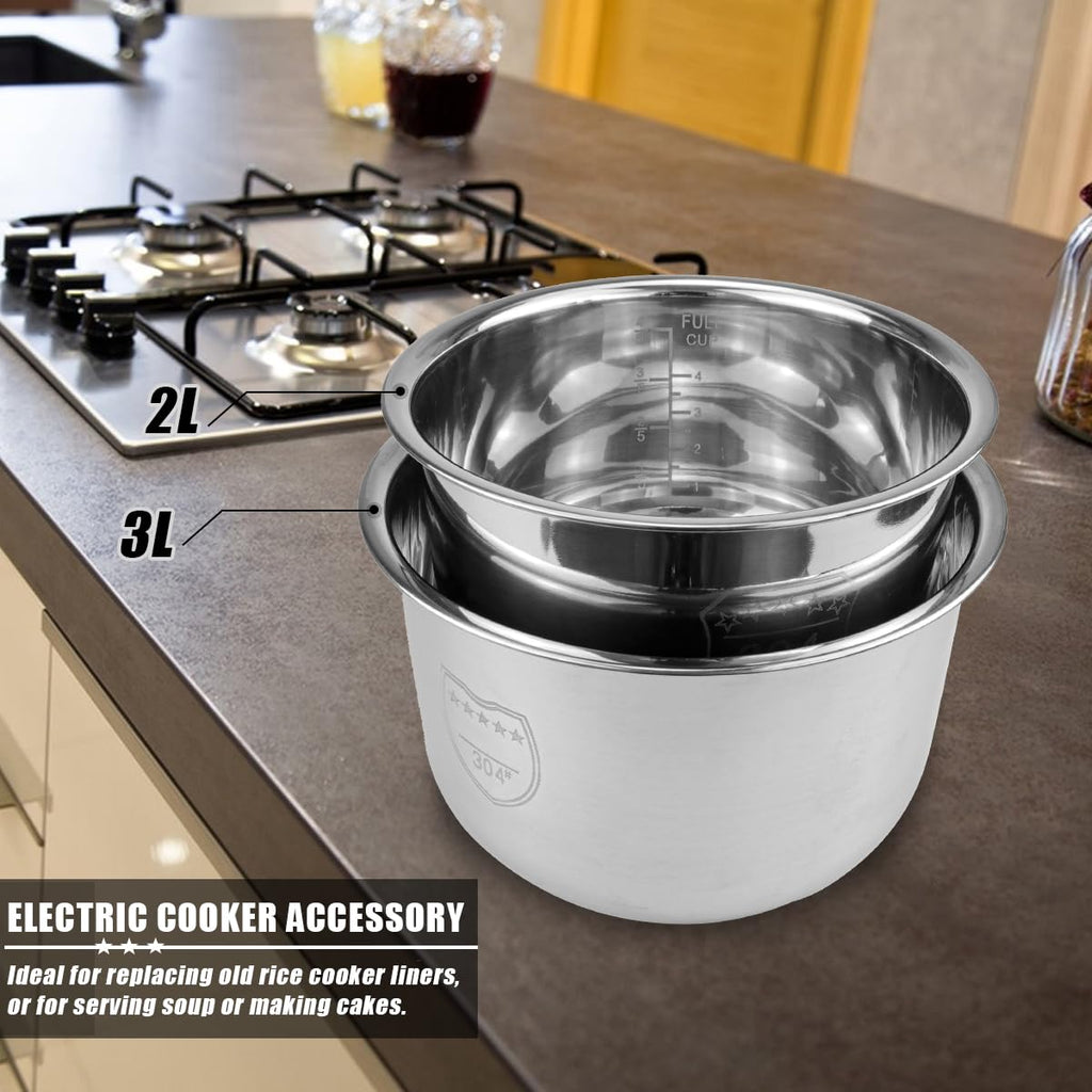 3L Stainless Steel Rice Cooker Inner Pot Replacement T76224