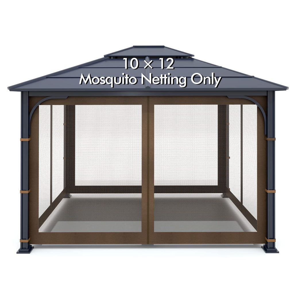 Brown 4-Panel Mosquito Netting T863