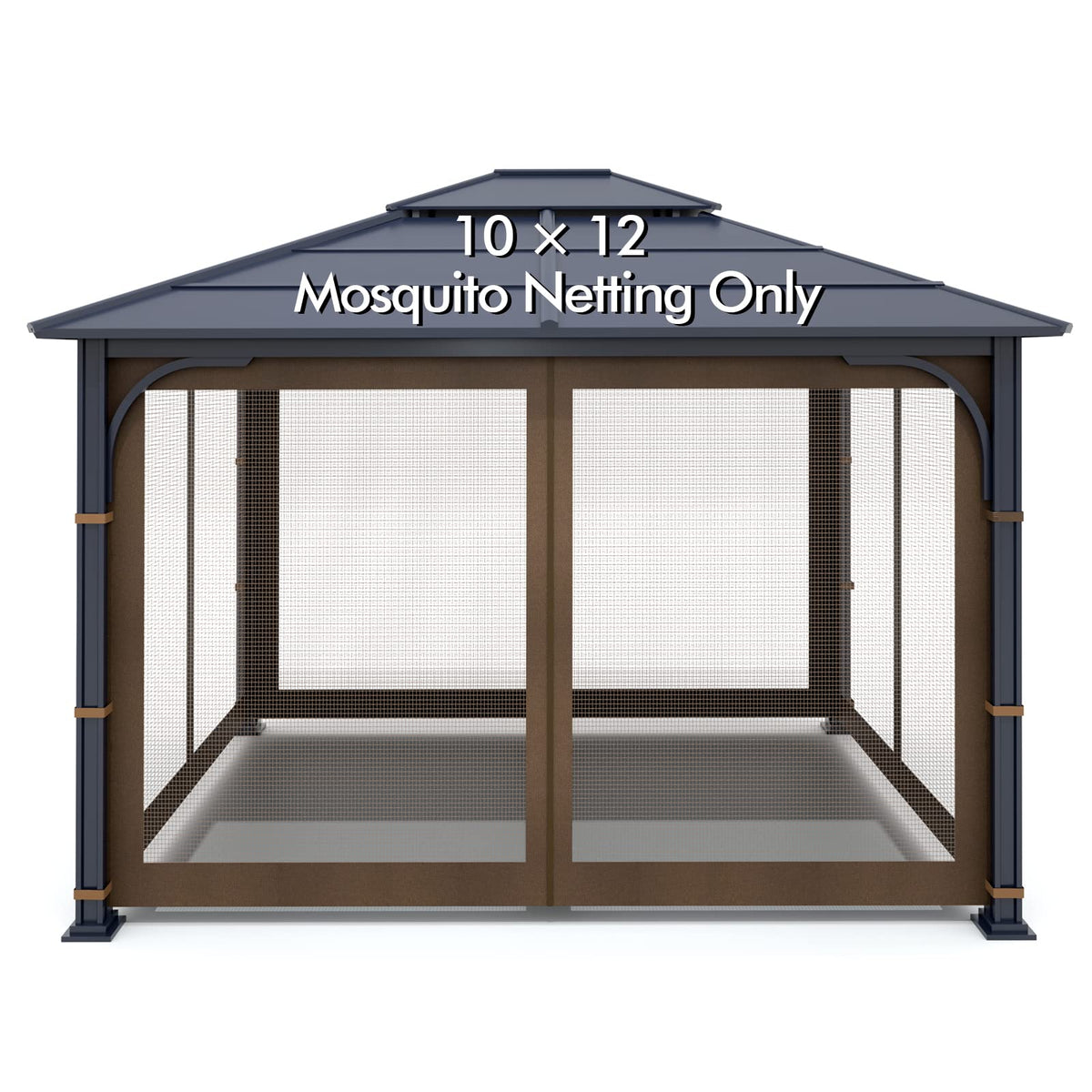 Brown 4-Panel Mosquito Netting T863