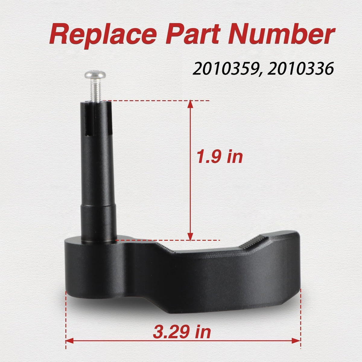 Black Aluminum Thumb Throttle Control Lever O76587