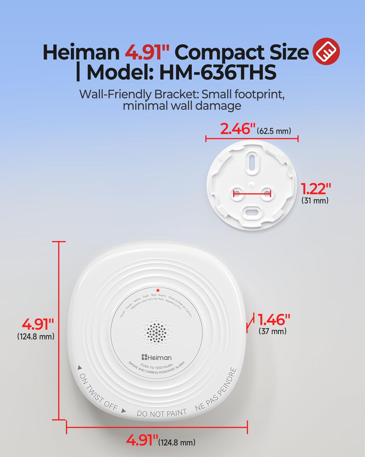 Smoke and Carbon Monoxide Detector 3-Pack S60761