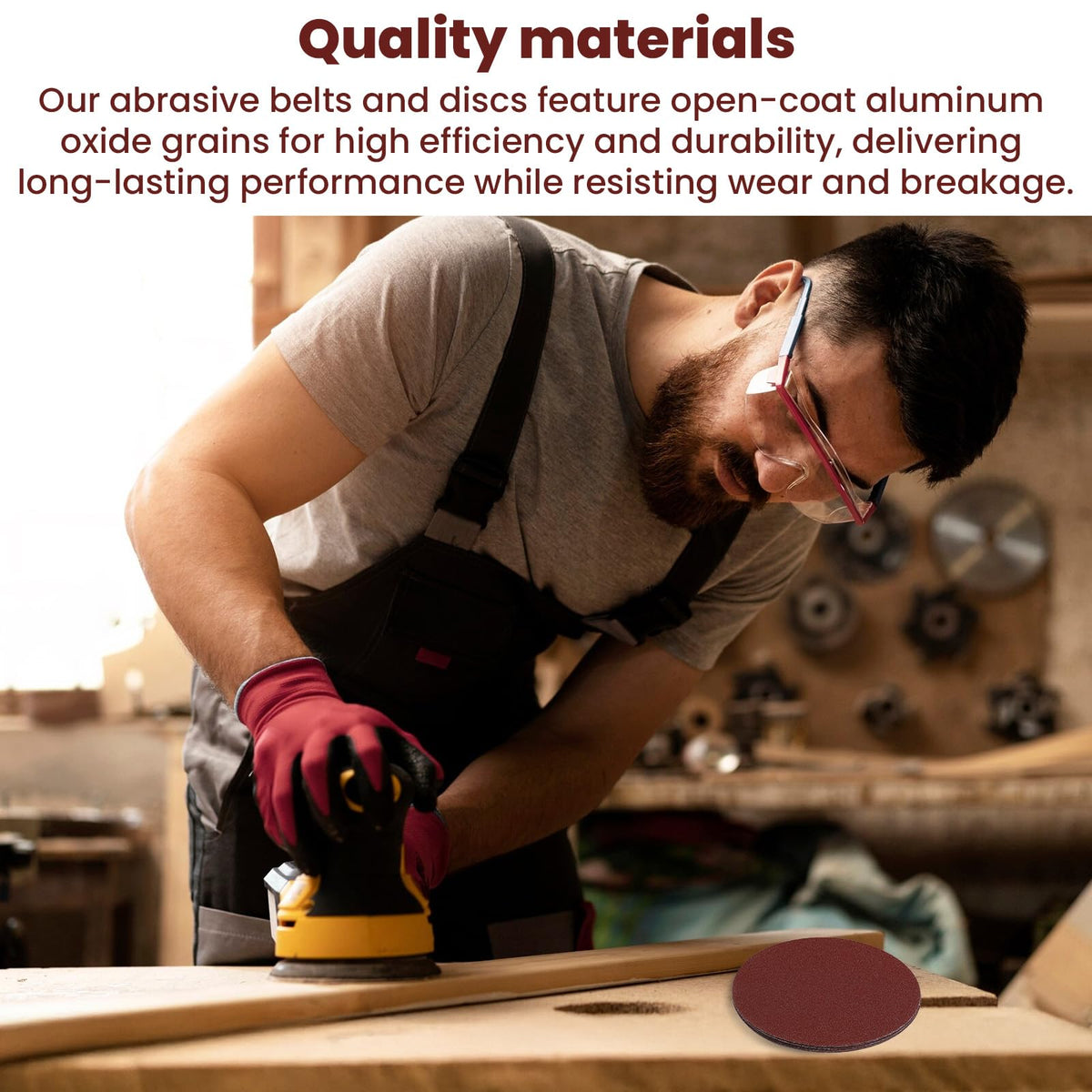 4x36 Aluminum Oxide Sanding Belts and 6 Inch Self Stick Sanding Discs Set F701172