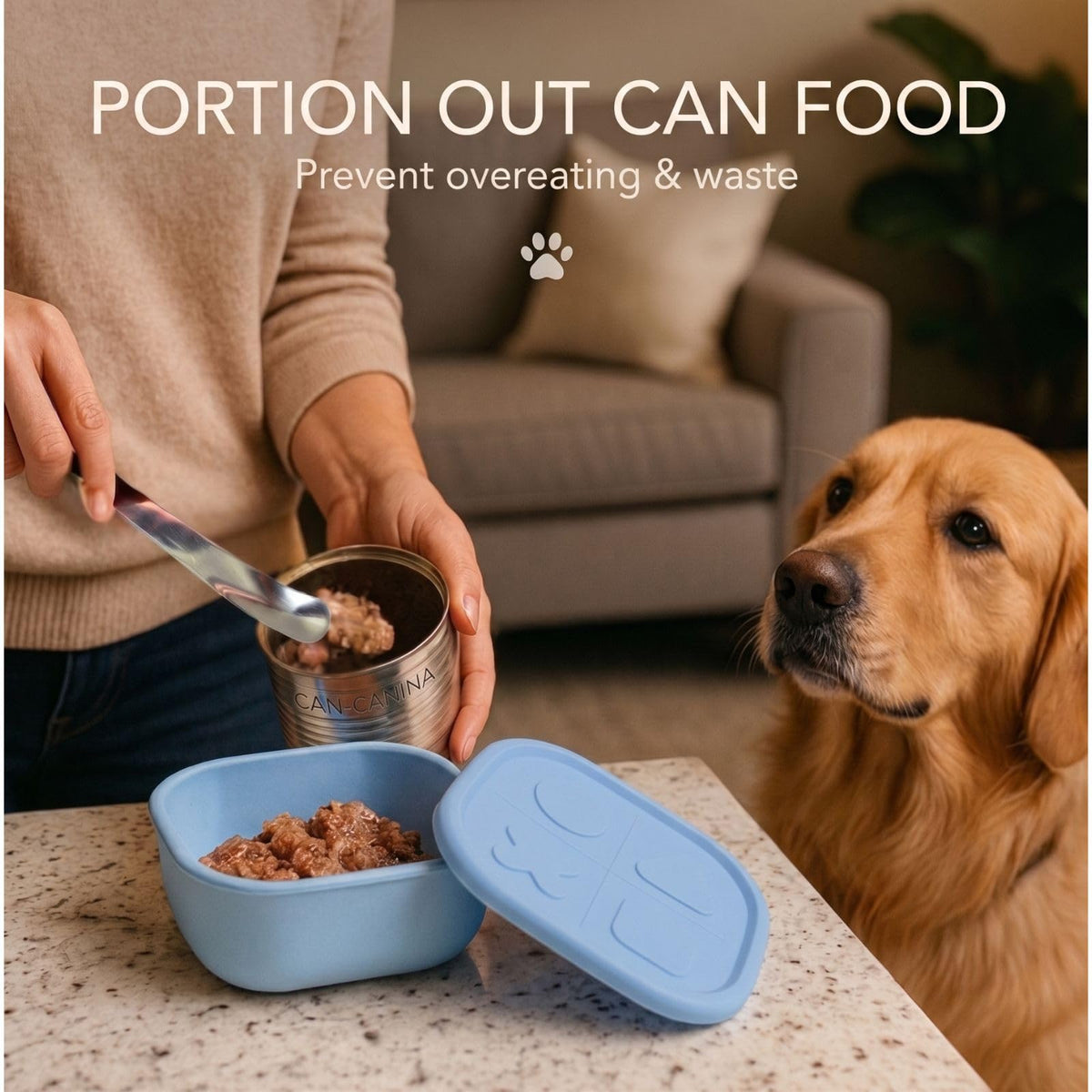 Airtight Pet Wet Food Storage Containers with Lids 4-Pack 12oz P782