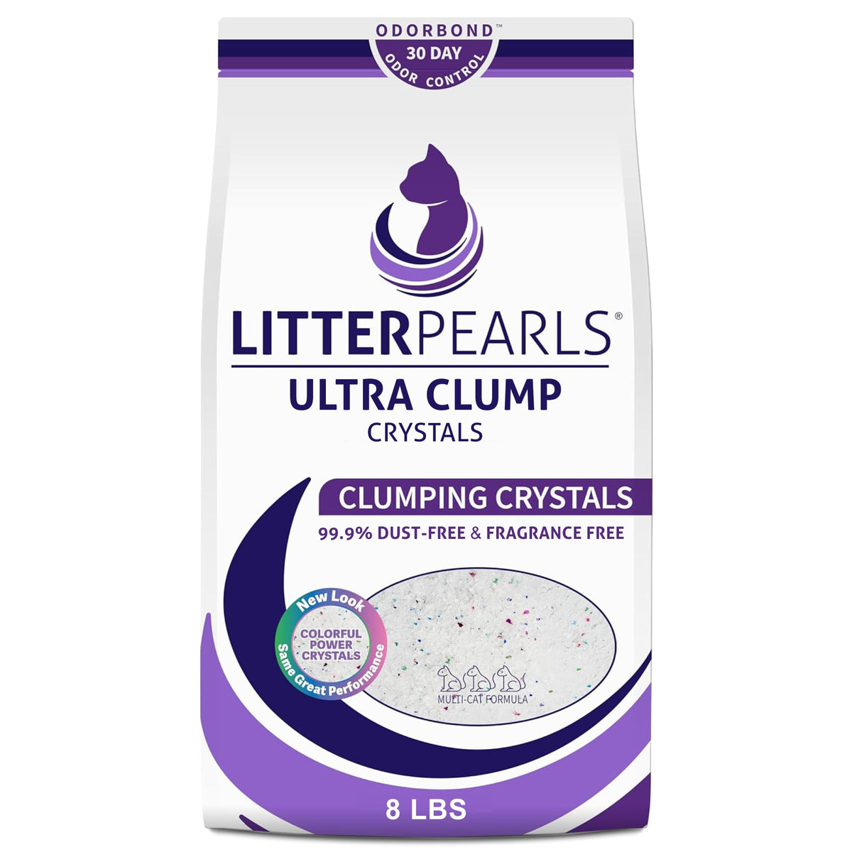Unscented Crystal Clumping Cat Litter 8lb Z807150