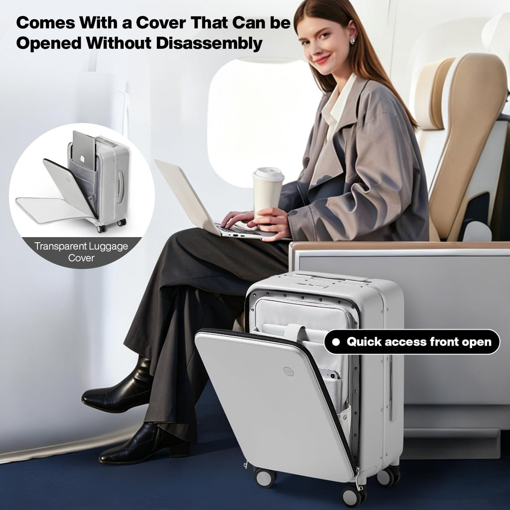 20'' Carry On Luggage with Front Pocket S721104