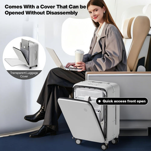 20'' Carry On Luggage with Front Pocket S721104