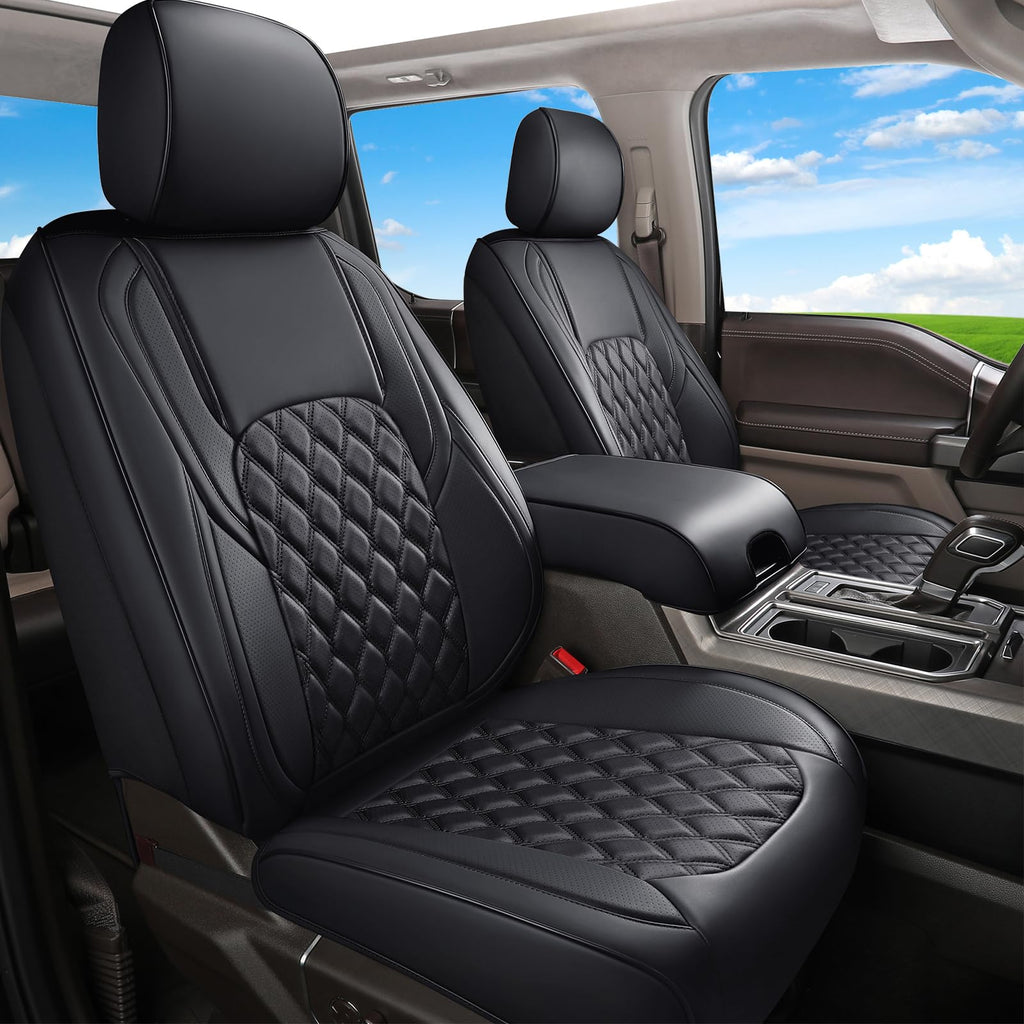 Leather Full Set Pickup Truck Seat Covers V1558