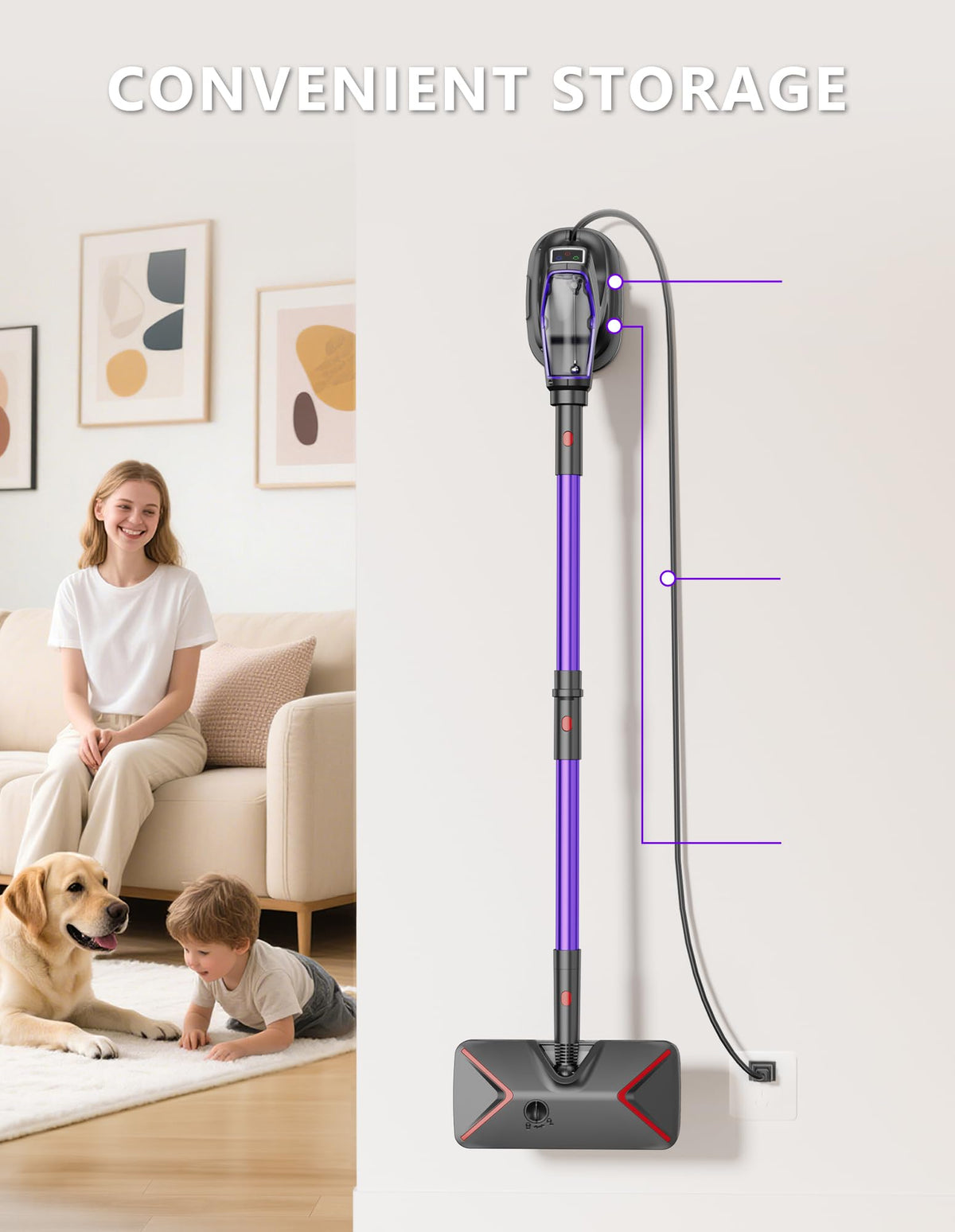 Heavy Duty All-in-One Steam Mop with Detachable Handheld Steamer O941