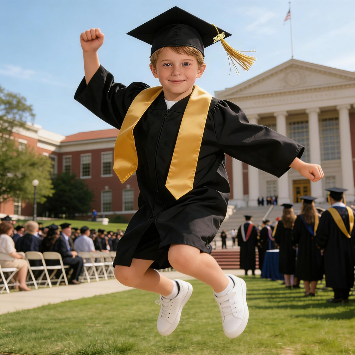 Graduation Cap and Gown Set with Tassel H949433