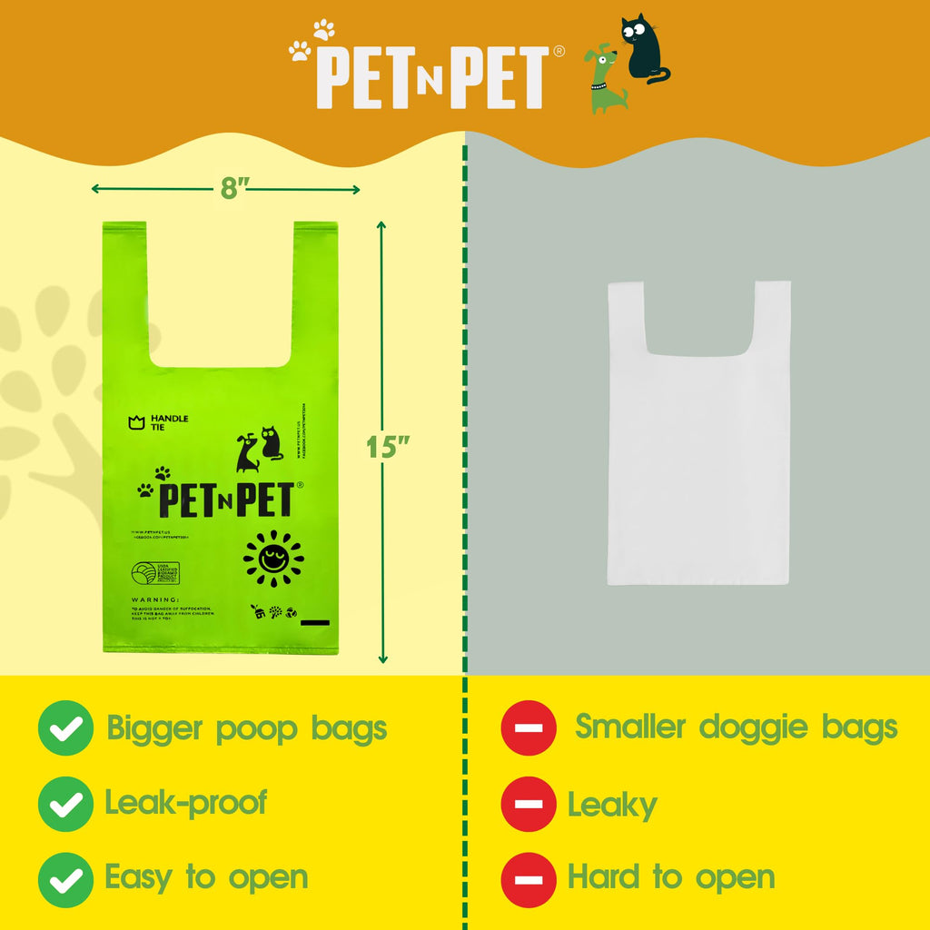 200 Count Unscented Tie Handles Poop Bags K584867