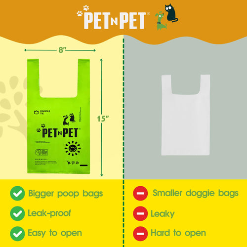 200 Count Unscented Tie Handles Poop Bags K584867