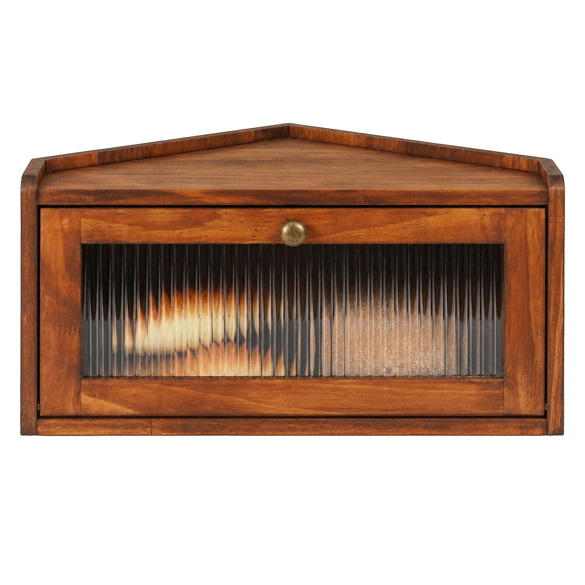 Wooden Bread Box with Window E705
