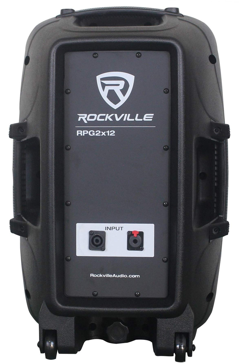 12 Inch Powered PA Speaker System with Mixer and Microphones R637413