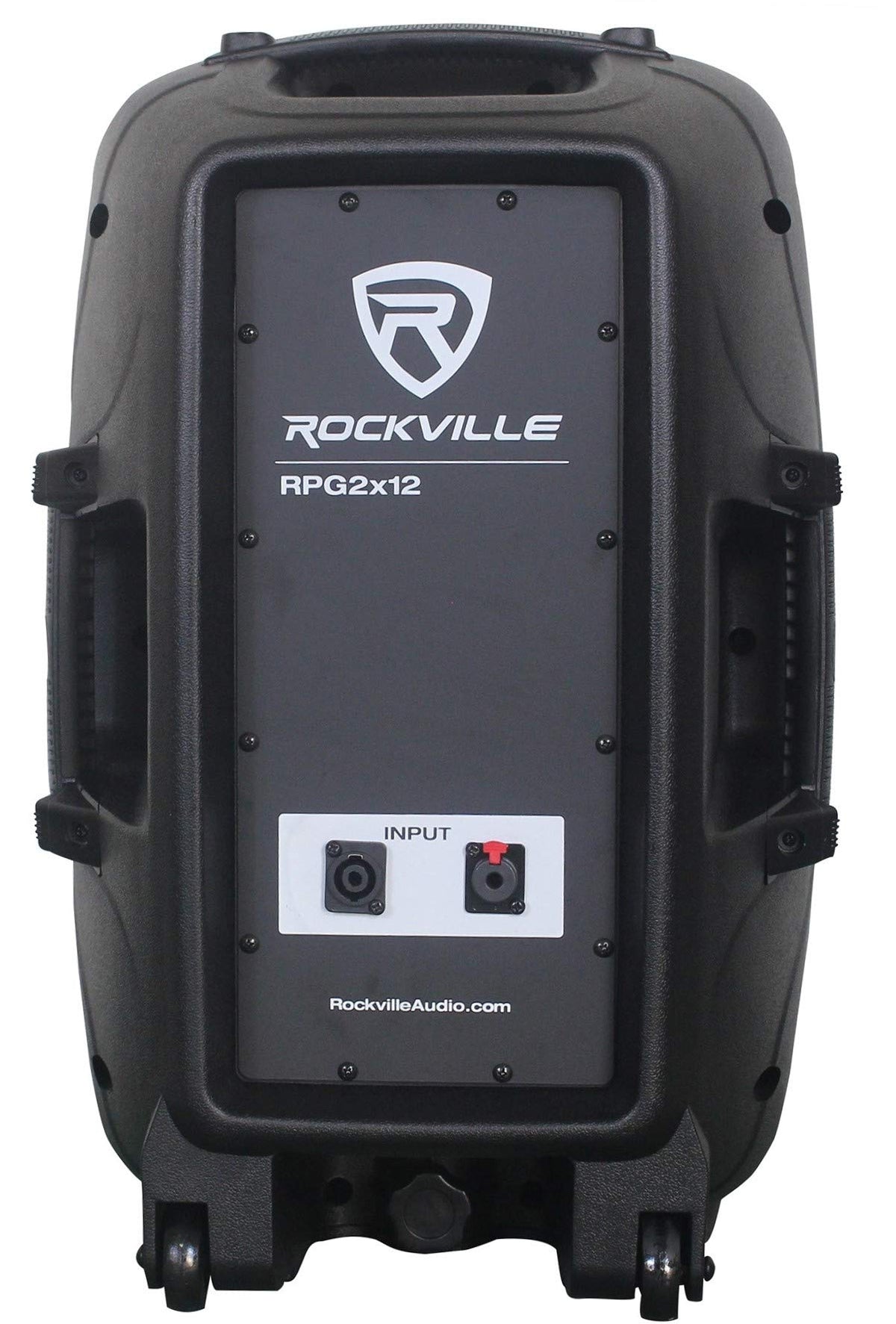 12 Inch Powered PA Speaker System with Mixer and Microphones R637413