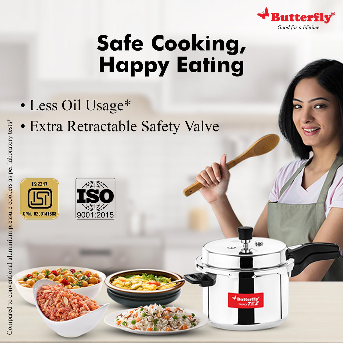 3 Liter Stainless Steel Pressure Cooker H1984