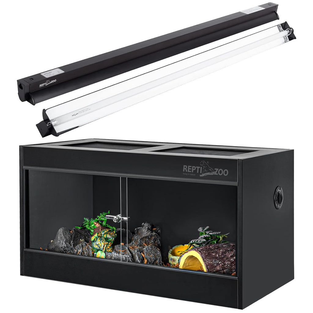 T5 HO UVB Lighting Combo Kit 10.0 24W with 68 Gallon PVC Reptile Enclosure W202