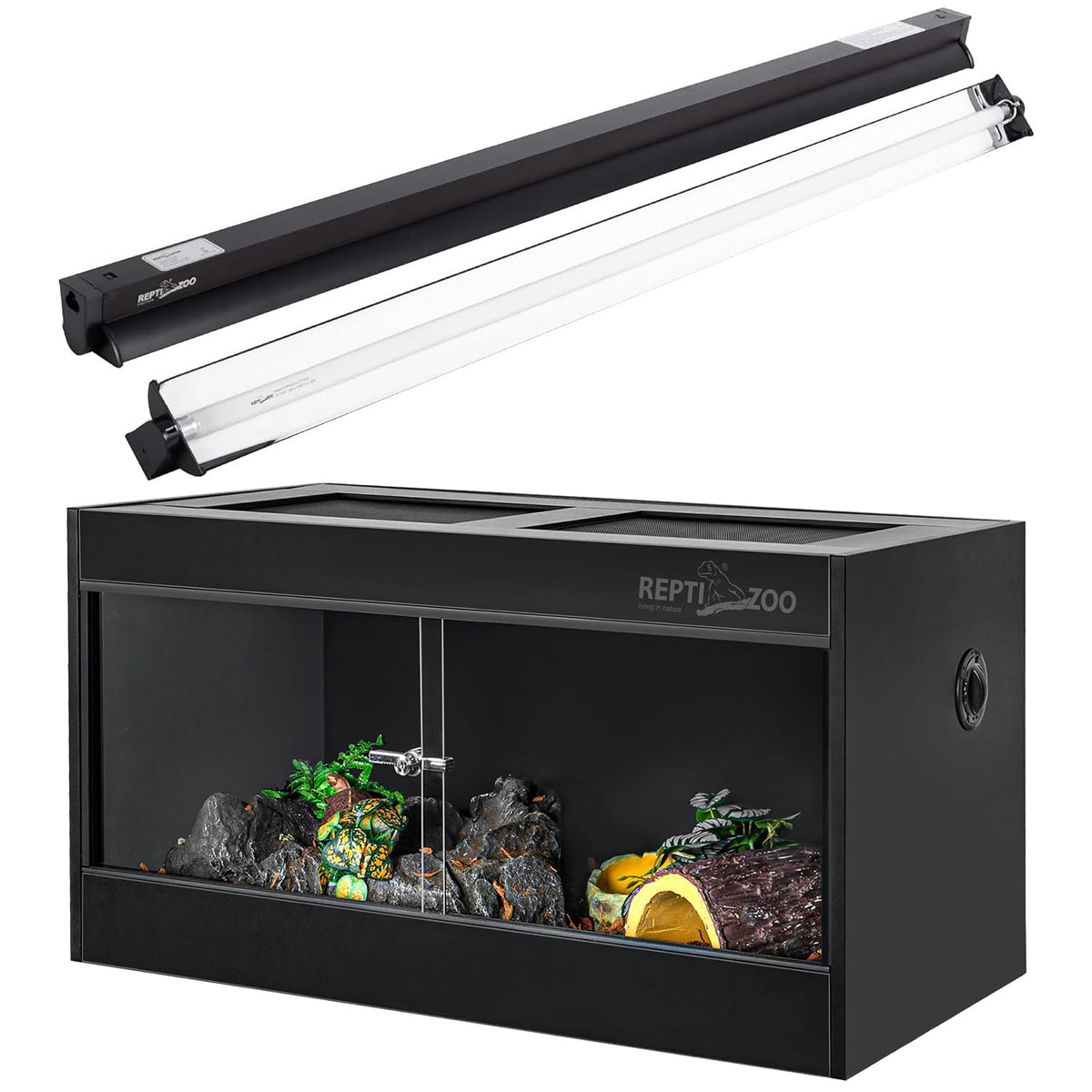 T5 HO UVB Lighting Combo Kit 10.0 24W with 68 Gallon PVC Reptile Enclosure W202