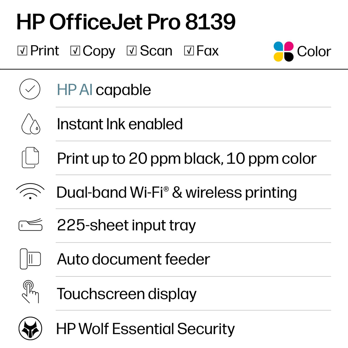 Wireless All-in-One Color Inkjet Printer C10069