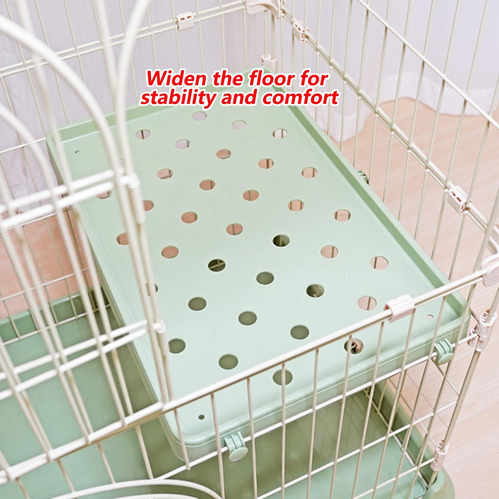 3/4-Tier Cat Cage Playpen with 3 Platforms, 3 Doors & 2 Ramps F970692