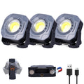 3 Pack 4000mAh 840 Lumens Magnetic Rechargeable Work Light O3729