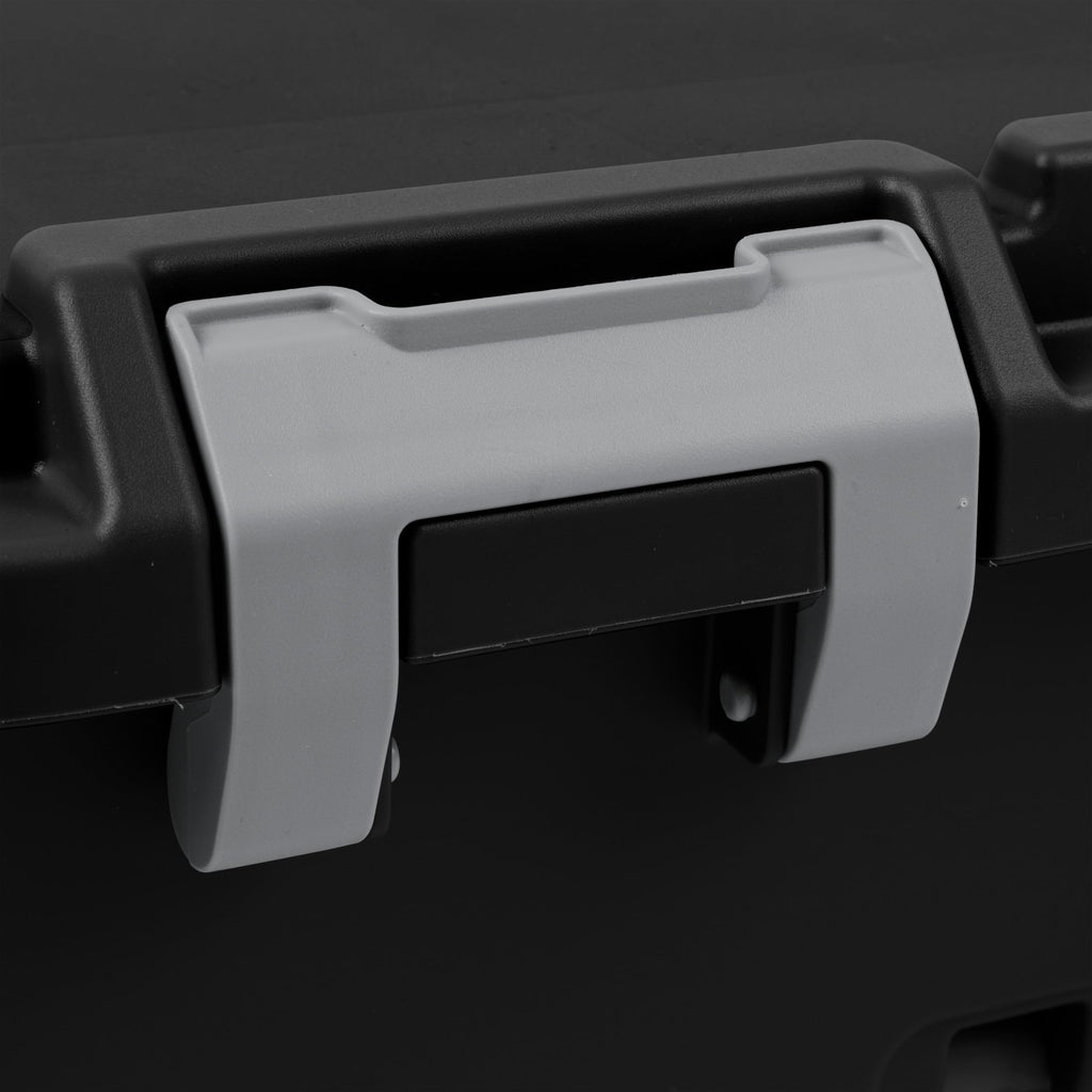 Black Wheeled Lockable Footlocker V199