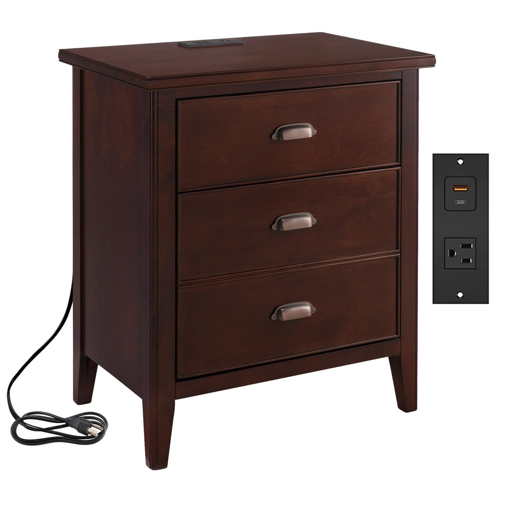 Chocolate Cherry Nightstand Side Table R403