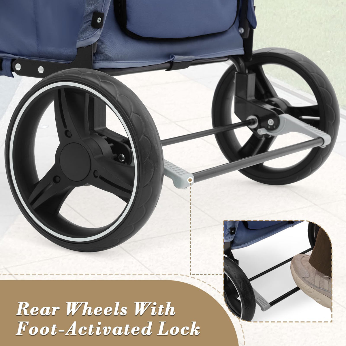 Blue Pet Stroller X367393