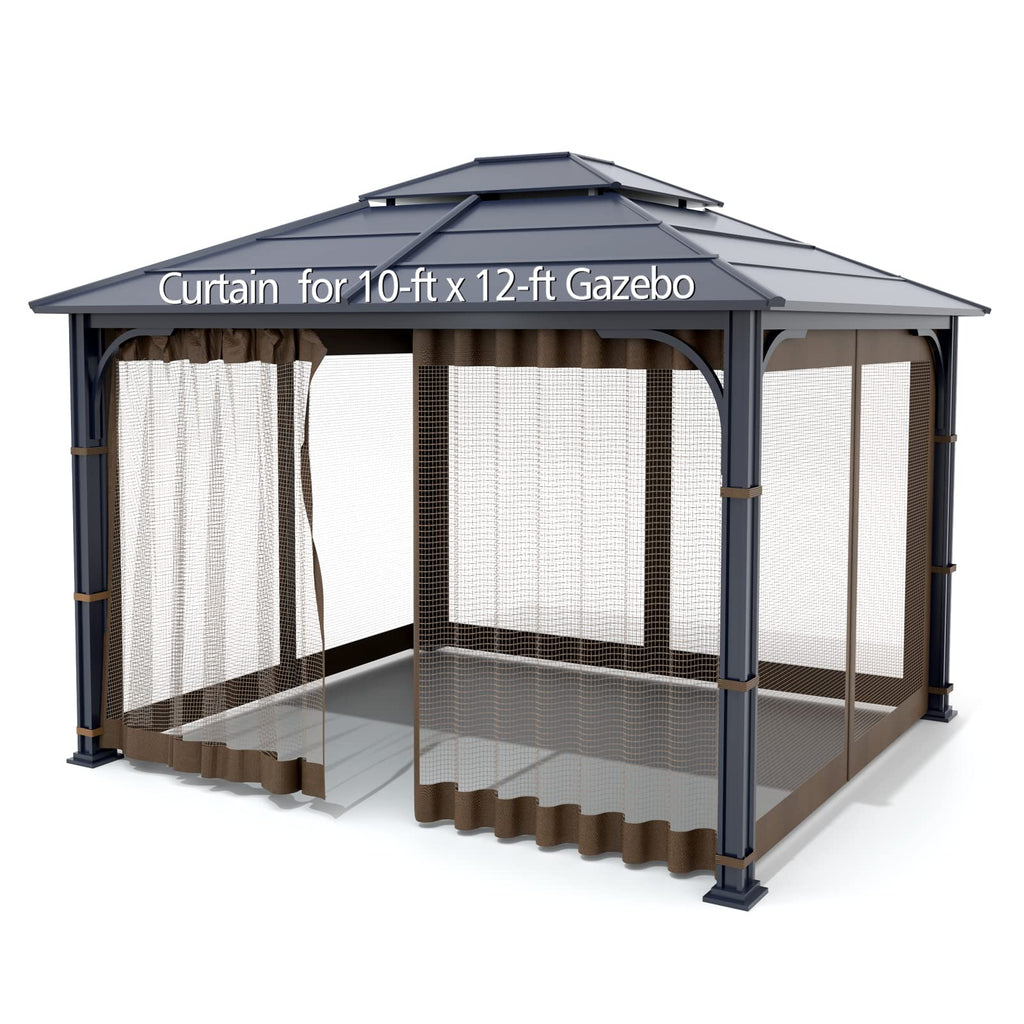 Brown 4-Panel Mosquito Netting T863