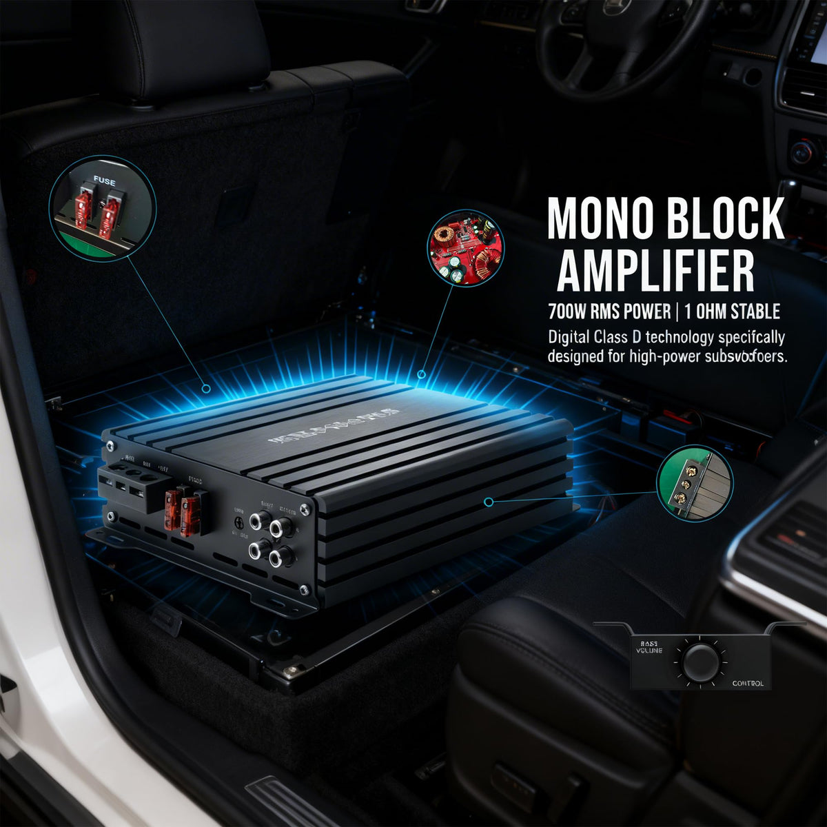 700W RMS Class D Mono Amplifier W54219