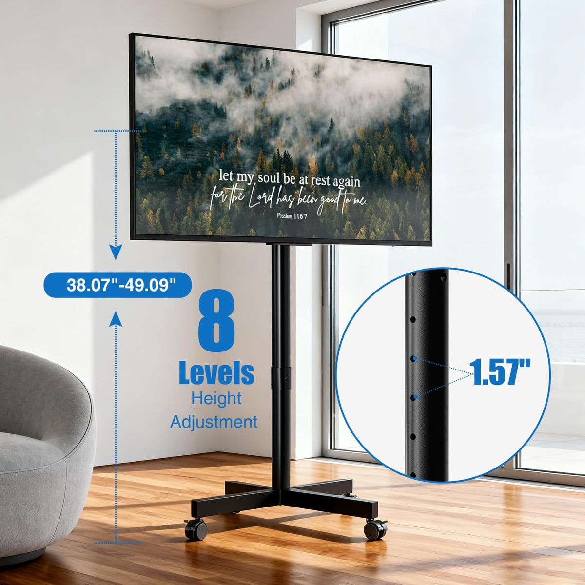 Mobile TV Cart for 13-55 inch TVs O974445