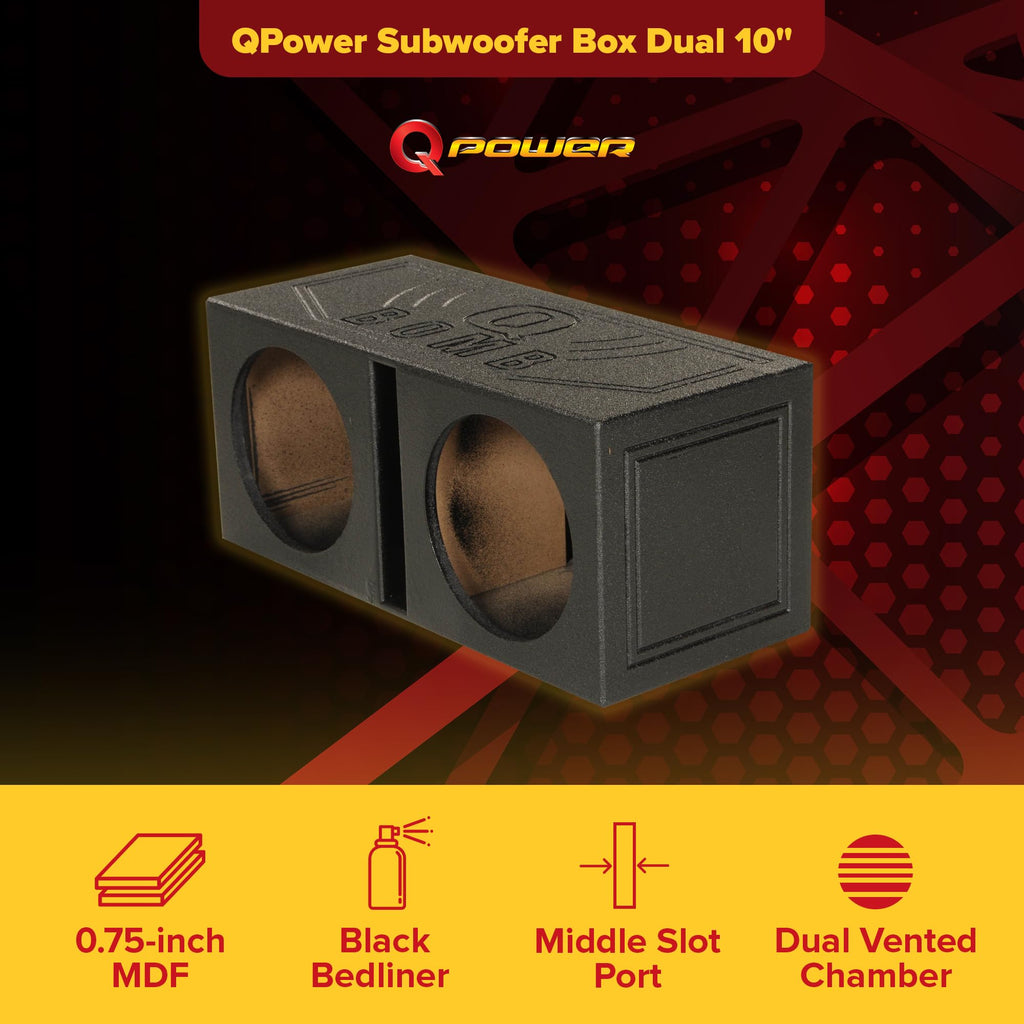 Dual 10 Inch Vented Port Subwoofer Box N952329