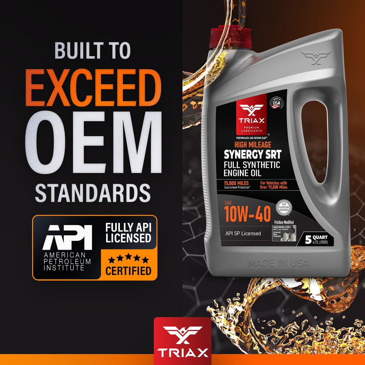 10W-40 Full Synthetic Engine Oil 5 Quart R86416