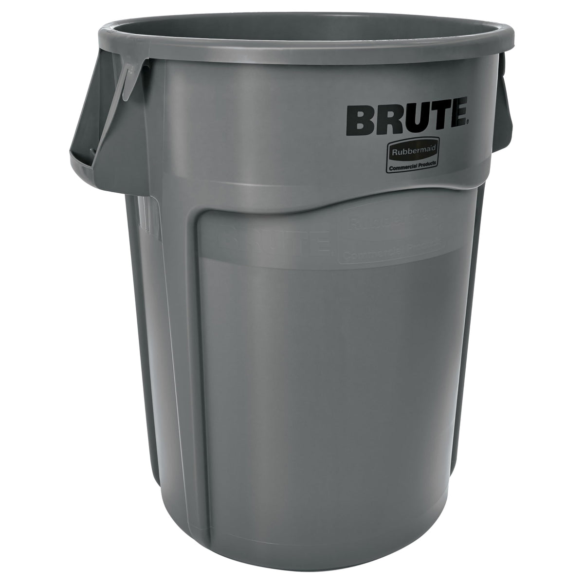 44-Gallon Gray Heavy-Duty Round Trash Container V973