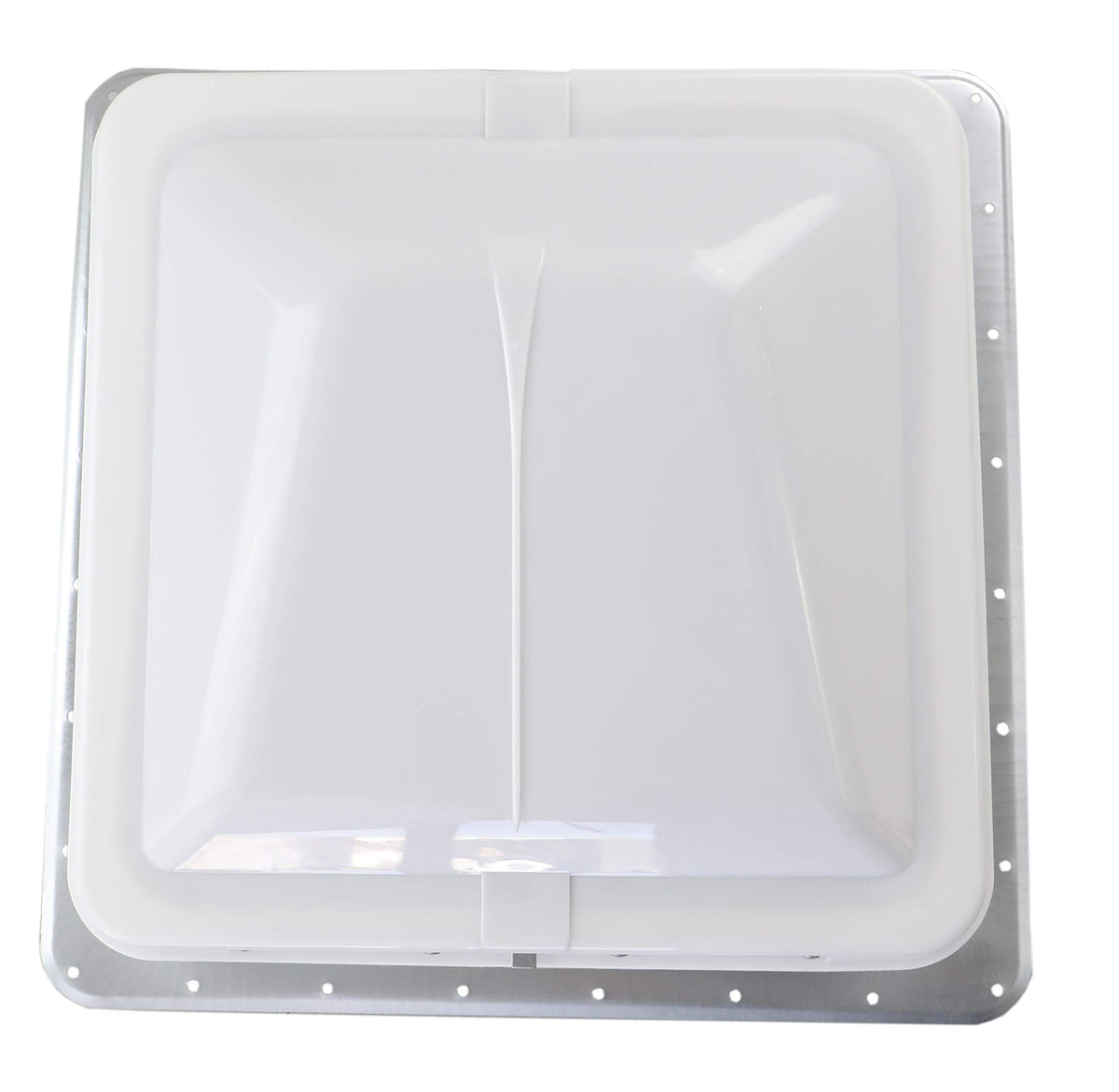 White Manual Crank RV Roof Vent with Screen R740