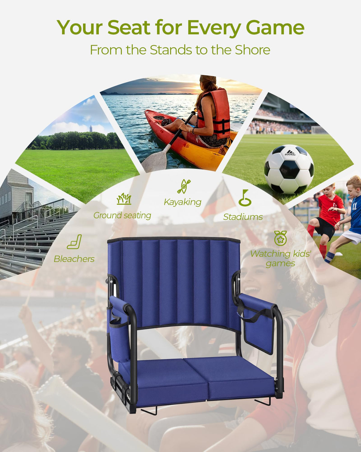 Stadium Seats with Back Support H64585