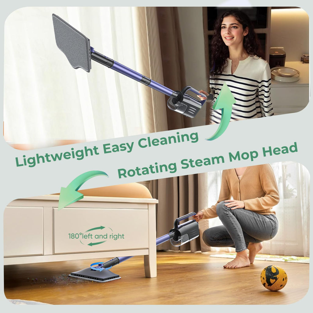 Steam Mop with 400ML Water Tank 6-in-1 Accessories Q5821
