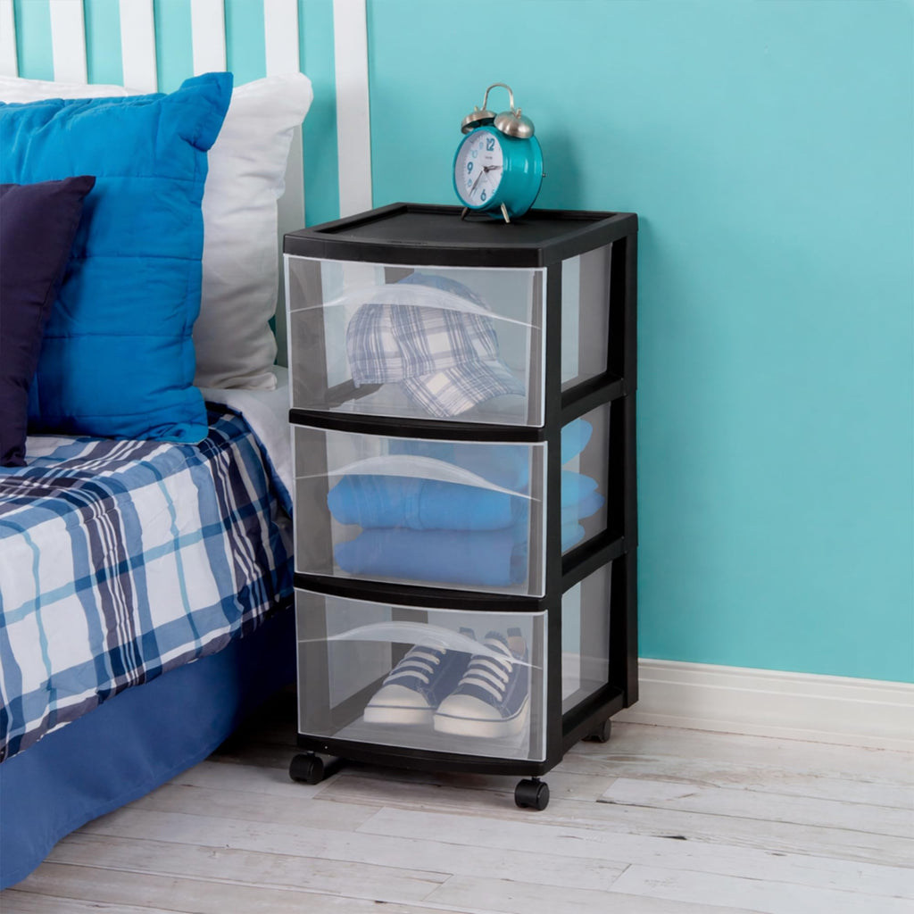 3-Drawer Cart with Wheels, 2-Pack J9816