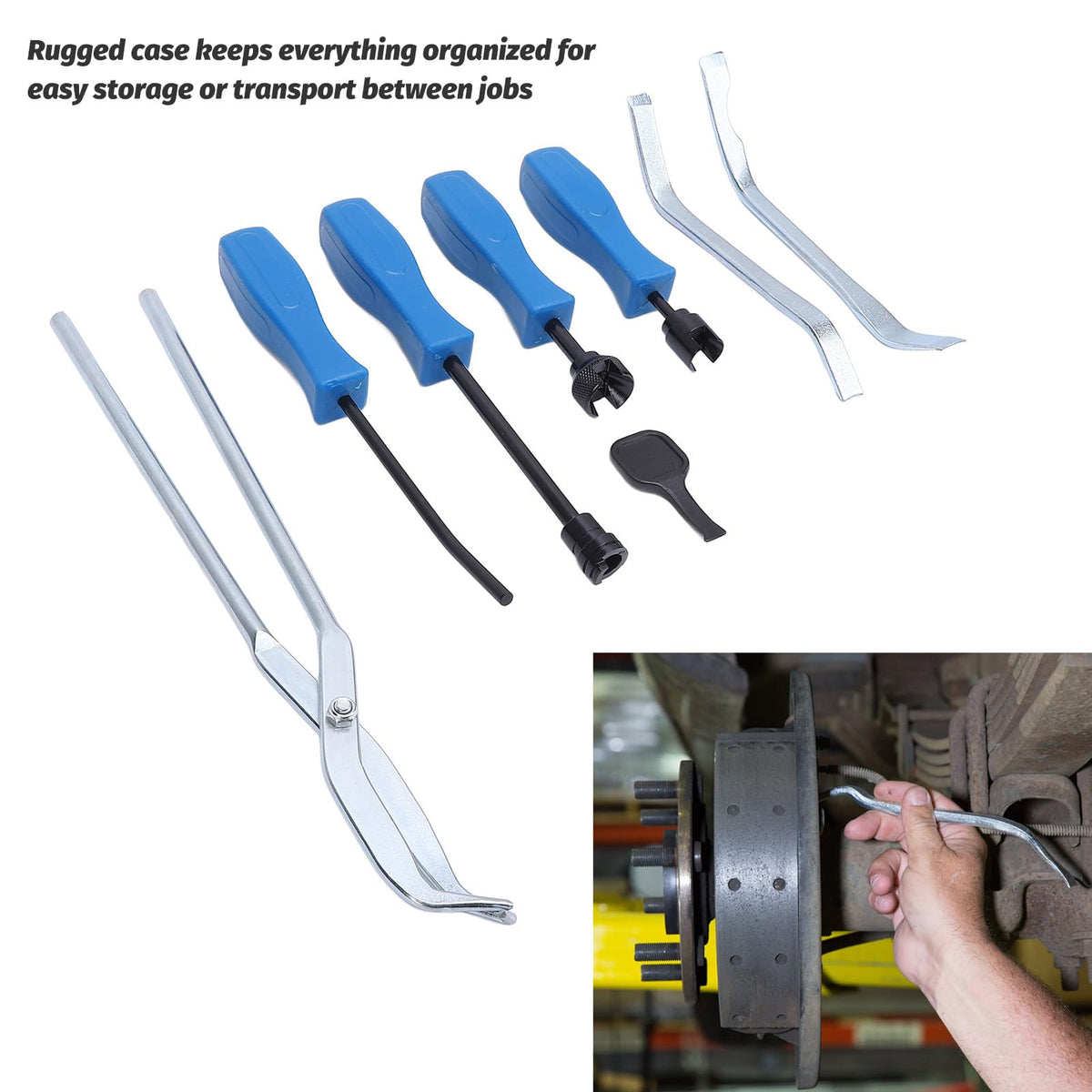 8 Pcs Brake Drum Tool Set with Storage Case K7697