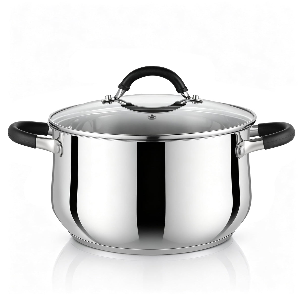 6 Quart Stainless Steel Induction Stock Pot with Lid Z8614