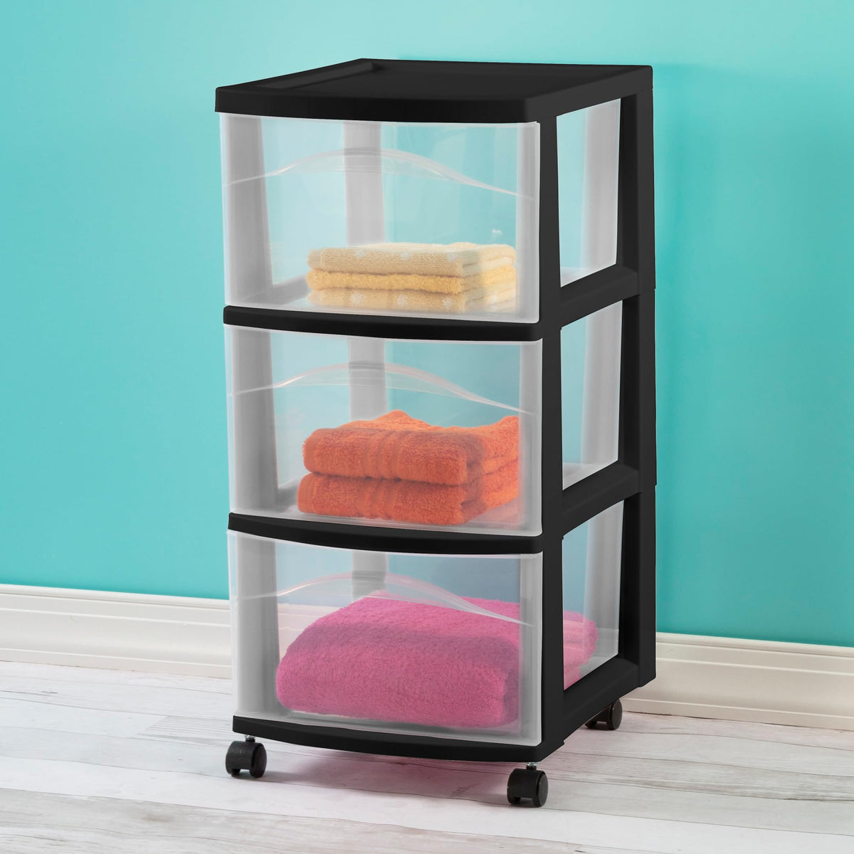 3-Drawer Cart with Wheels, 2-Pack J9816
