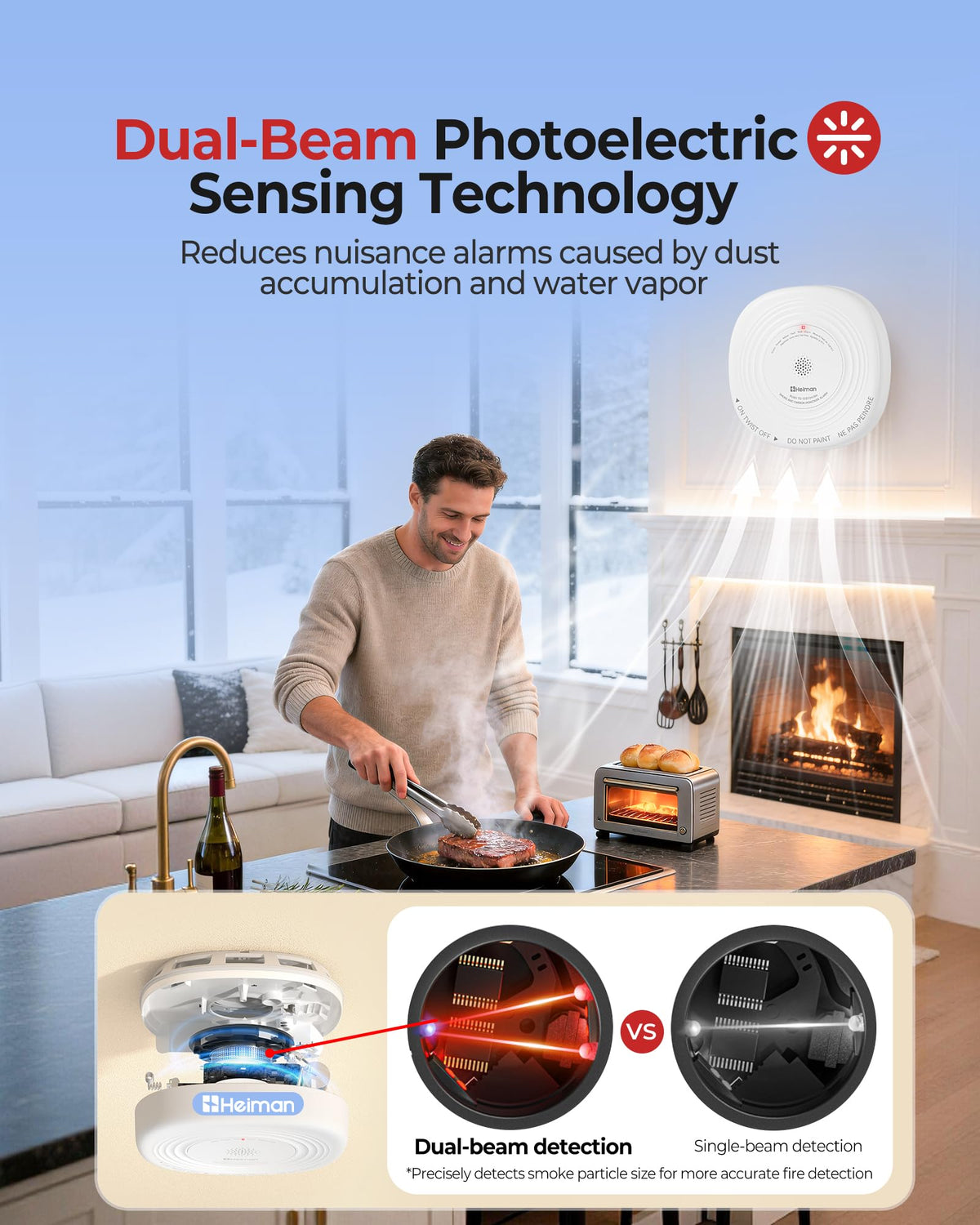 Smoke and Carbon Monoxide Detector 3-Pack S60761