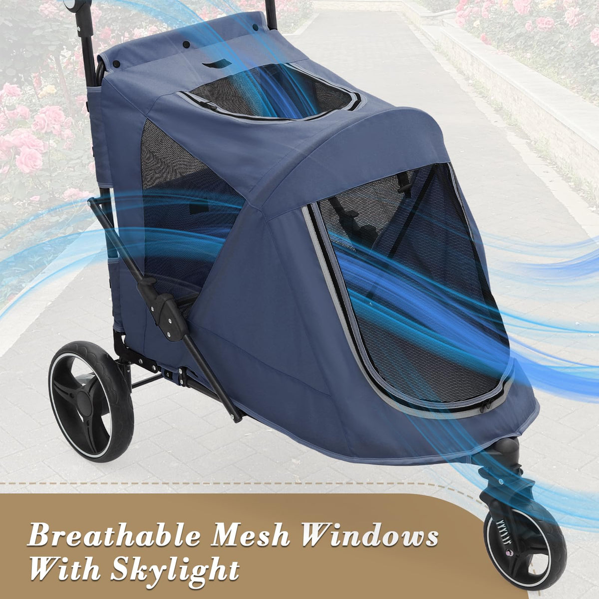 Blue Pet Stroller X367393