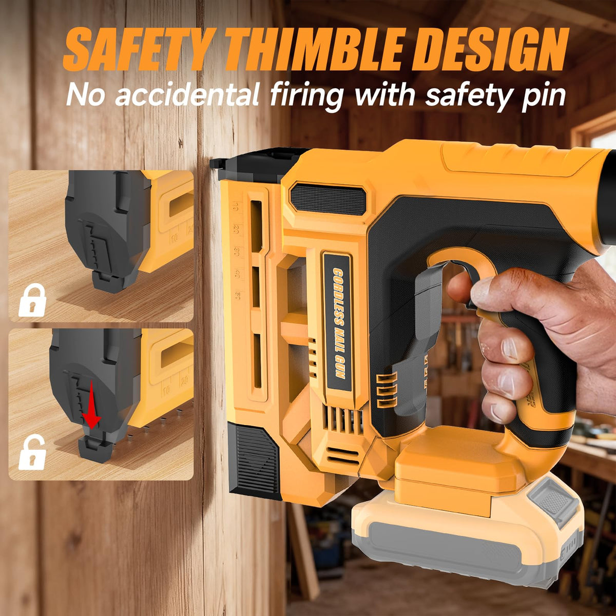 Cordless 2-in-1 18 Gauge Brad Nailer/Staple Gun V515