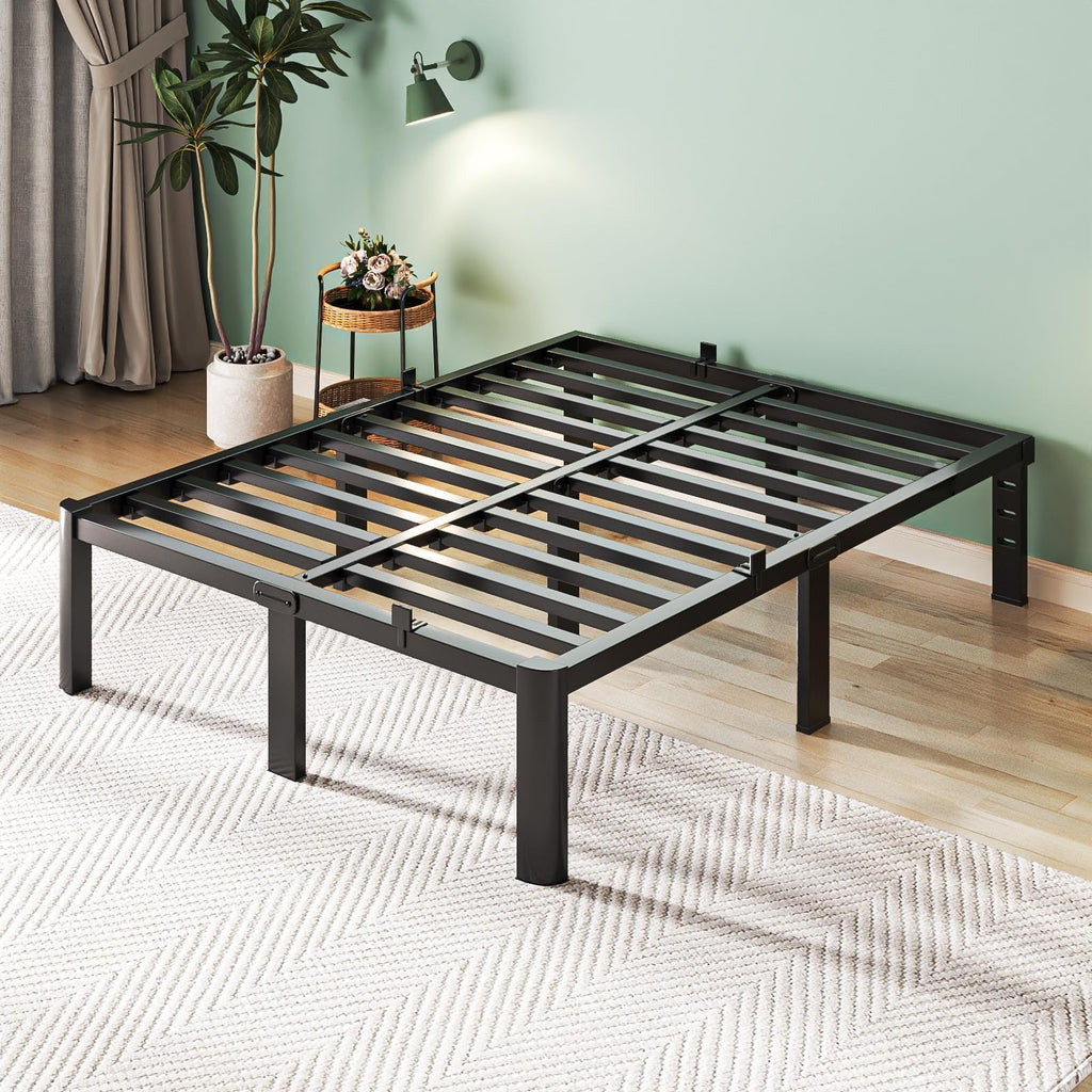 Queen 14 Inch Steel Platform Bed Frame D167527