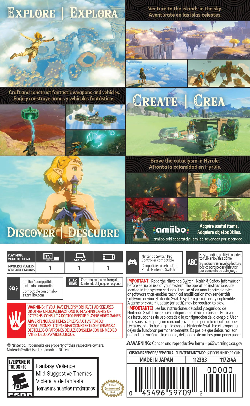 The Legend of Zelda: Tears of the Kingdom - Nintendo Switch T6560