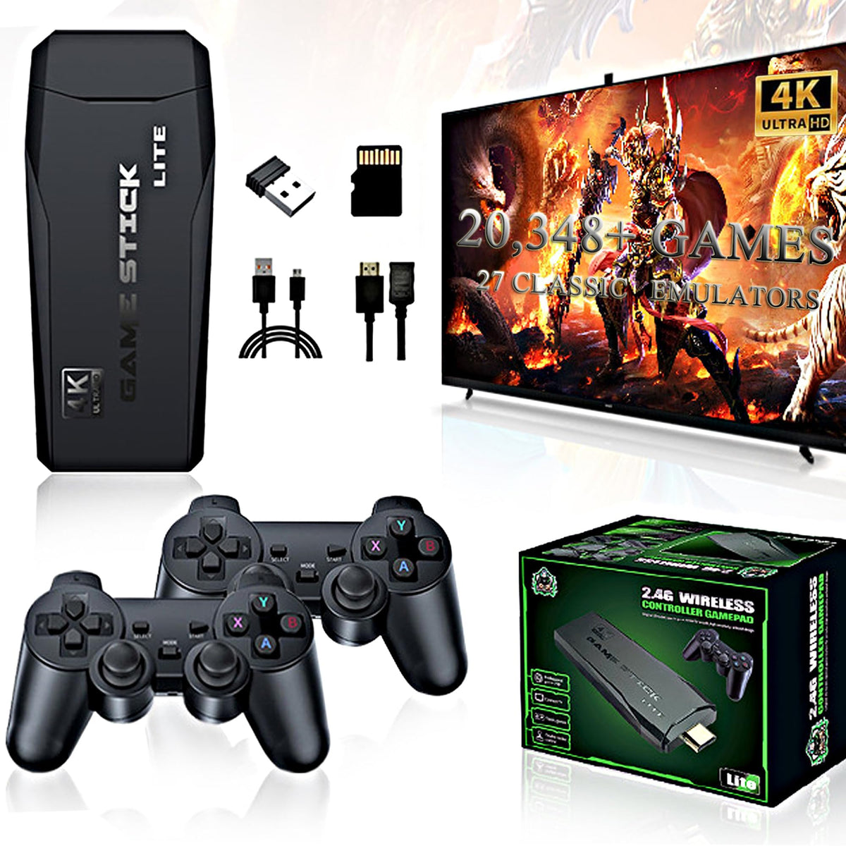 2027 Retro Gaming Console, 20,748+ Retro Game Stick, 27 Emulators U562